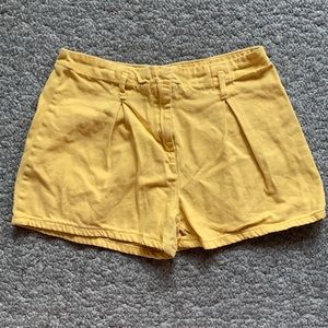 🌞3/$20 Zara Girls Yellow Pleated Shorts
